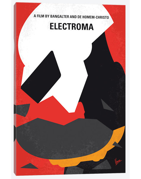 East Urban Home Daft Punk S Electroma Minimal Movie Poster Vintage Advertisement On Wrapped Canvas Wayfair