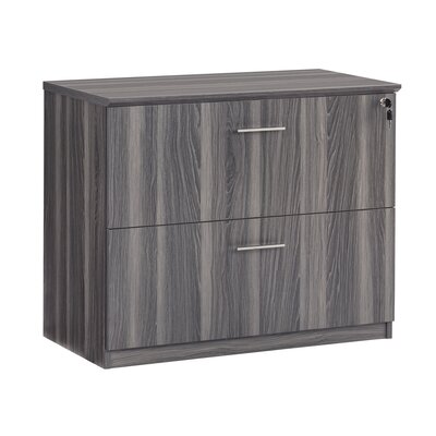 Ulrey Lateral Filing Cabinet Symple Stuff Finish Gray Steel