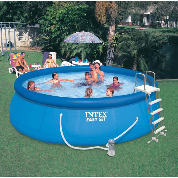 Comorama Beide jeans Intex 15 x48" Inflatable Pool with Ladder, Pump and Deluxe Pool Maintenance  Kit & Reviews | Wayfair