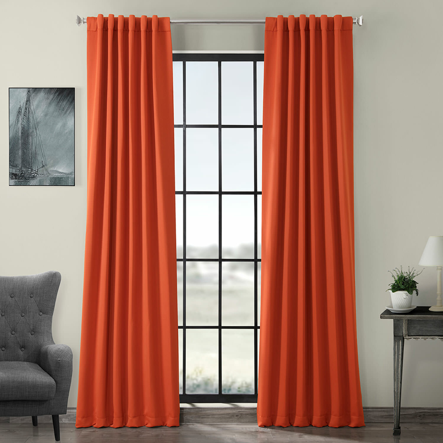 Orange Tropical Nautical Curtains Drapes Youll Love In 2021 Wayfair