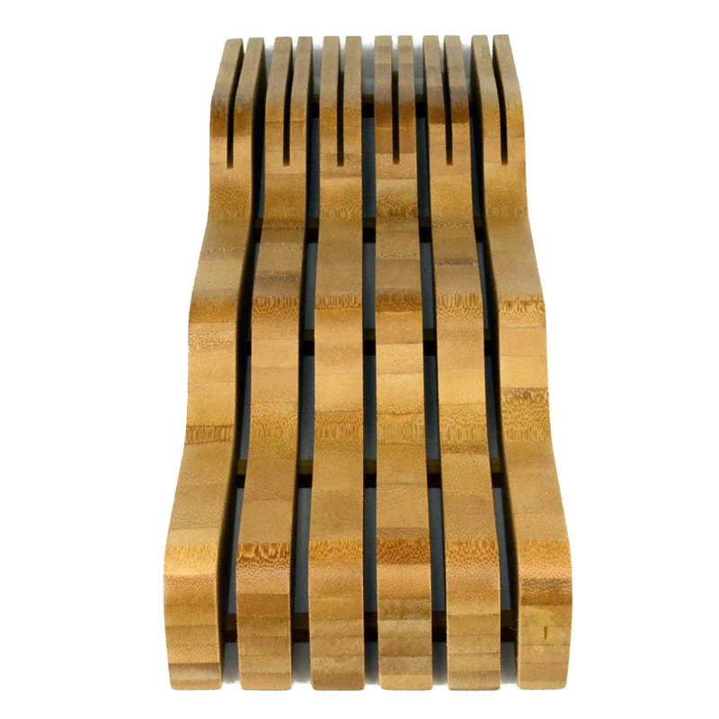 Heim Concept 16 Slot Organic Bamboo Drawer Knife Block Reviews