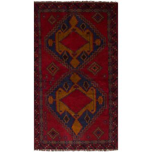 One-of-a-Kind Bethany Hand-Knotted Wool Red Area Rug