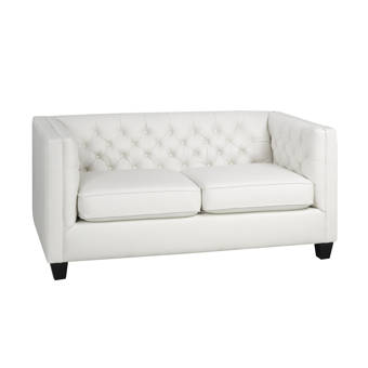 Duralee Furniture Carmel 60 Recessed Arm Loveseat