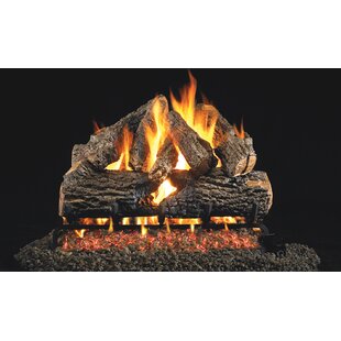 Charred Oak Natural Gas Logs By Real Fyre