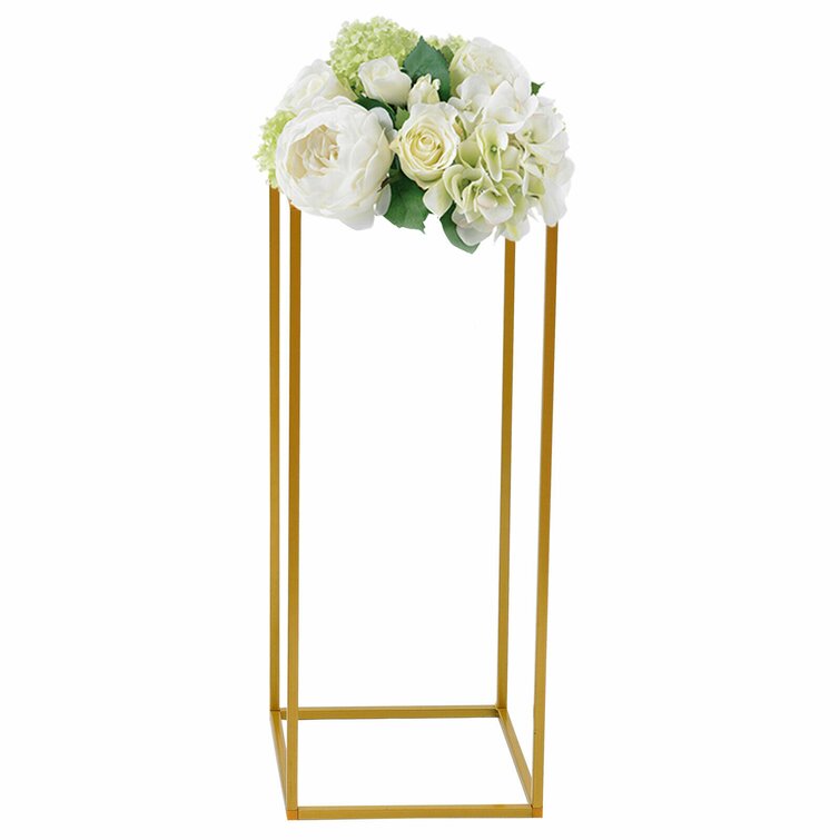 Wedding Decorative for Home Office Glass Vase Geometric Striation Flowers Vase,Mouth-Golden-Style Holiday,Party Celebrate Clear 
