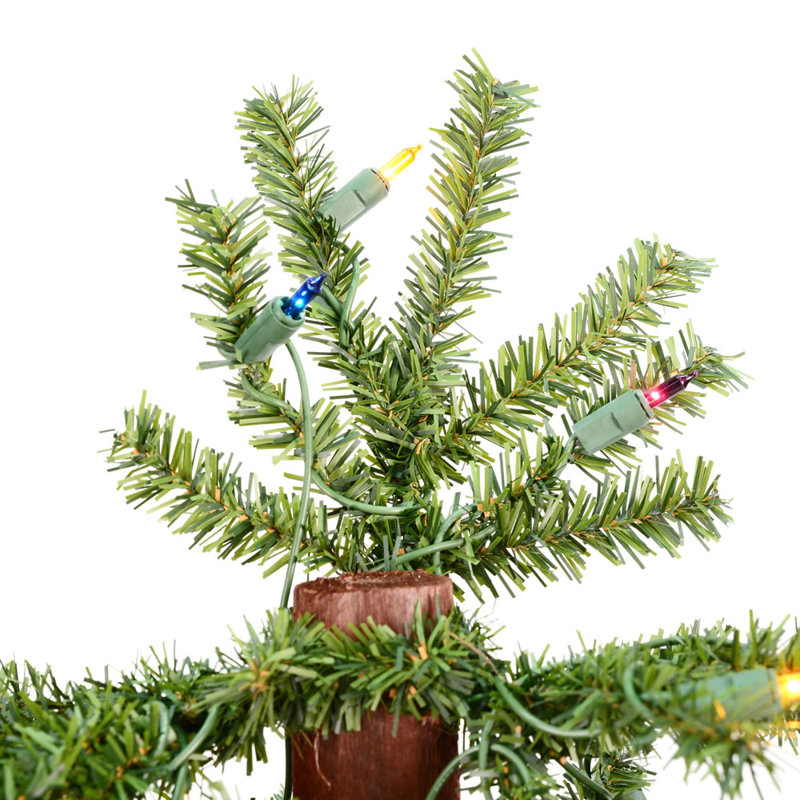 Natural Alpine 4 Artificial Christmas Tree With 185 Multicolored