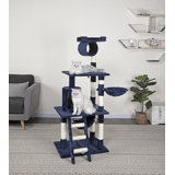 cat tree blue