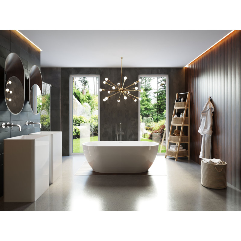 BW-02XL-M 71" x 32" Freestanding Soaking Bathtub