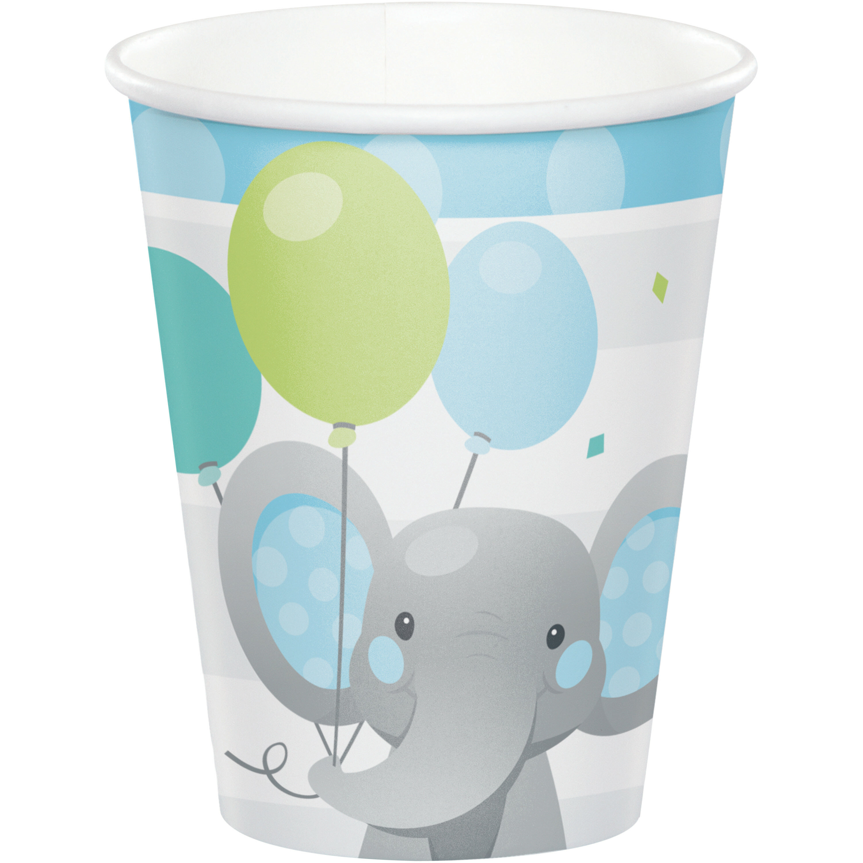 Creative Converting Enchanting Elephants Heavy Weight Paper Disposable