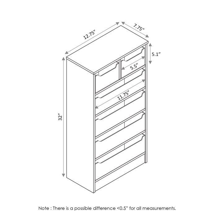 Rebrilliant Goodwin Mini 6 Drawer Storage Chest Wayfair Ca