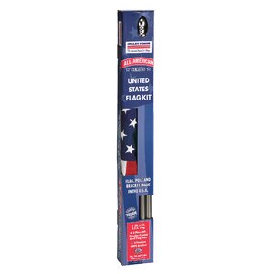 ll American Traditional Flag and Flagpole Set