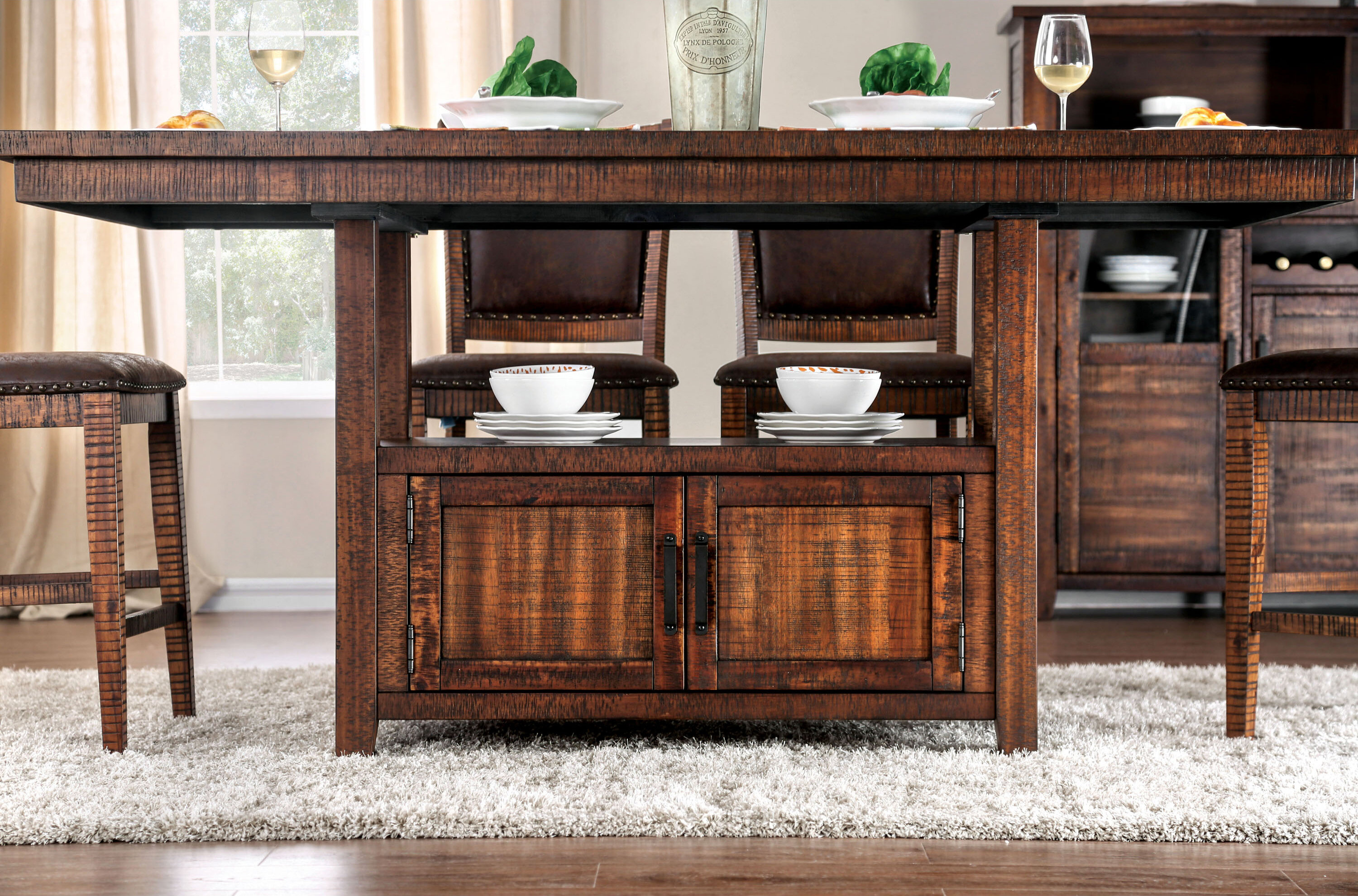 Red Wood Rustic Farmhouse Kitchen Dining Tables You Ll Love In 2021 Wayfair