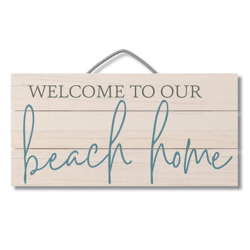 Rosecliff Heights Welcome Beach Home Pallet Wood Wall Decor Wayfair