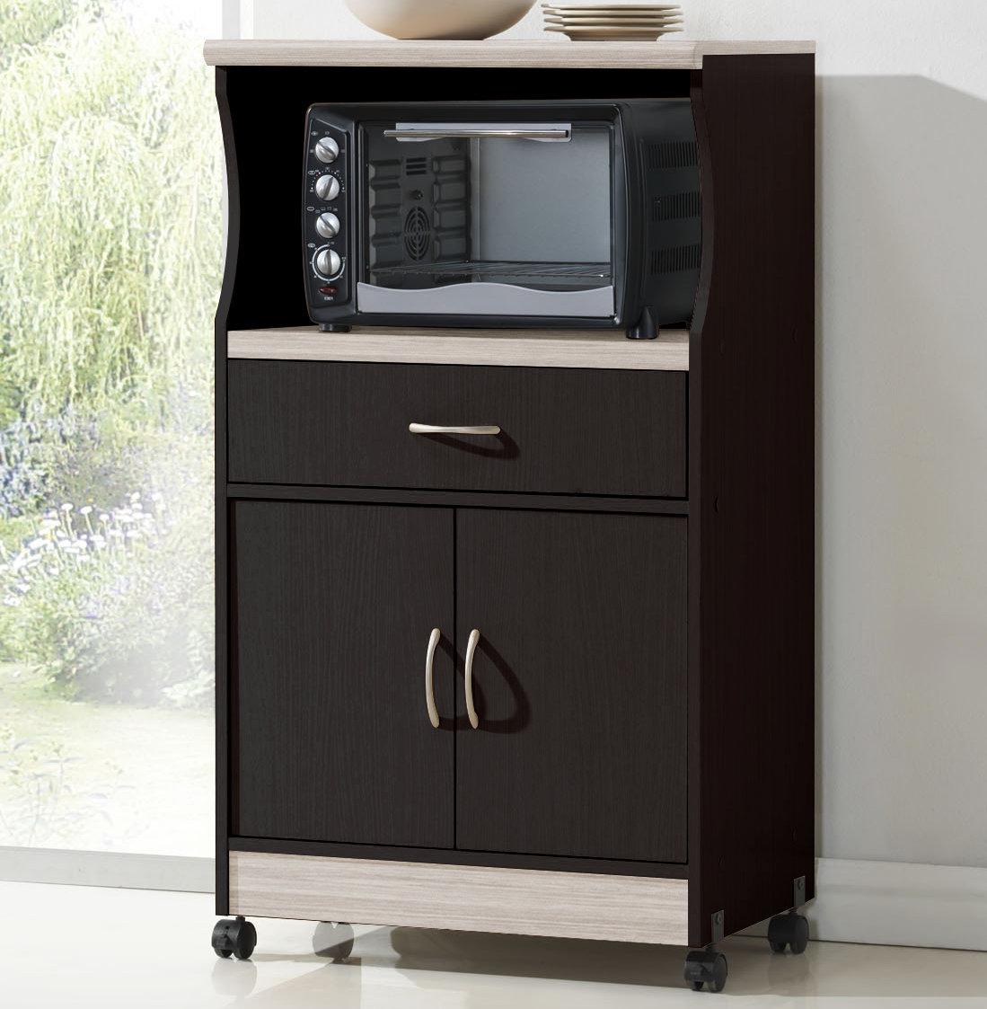 Wade Logan Livinia Microwave Cart Reviews Wayfair Ca Wade Logan Livinia Microwave Cart