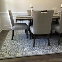 Lauren Ralph Lauren Olivier Handmade Wool Blue/Ivory Rug & Reviews | Wayfair