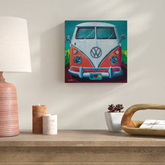 Bungalow Rose Volkswagen Van Bohemian Dream Acrylic Painting