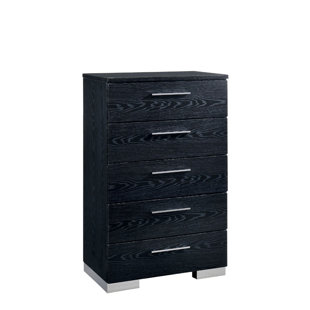 Go to store & view more images Orren Ellis Cambron Solid Wood 5 Drawer Chest