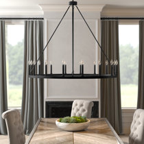 mixed metal chandelier