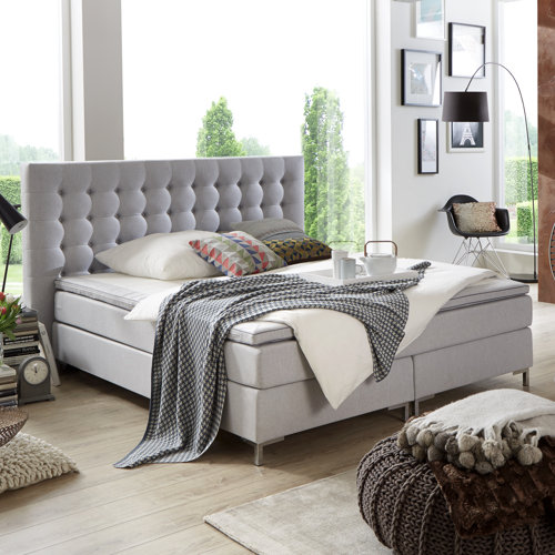 Boxspringbett ANNI von ATLANTIC HOME Grau
