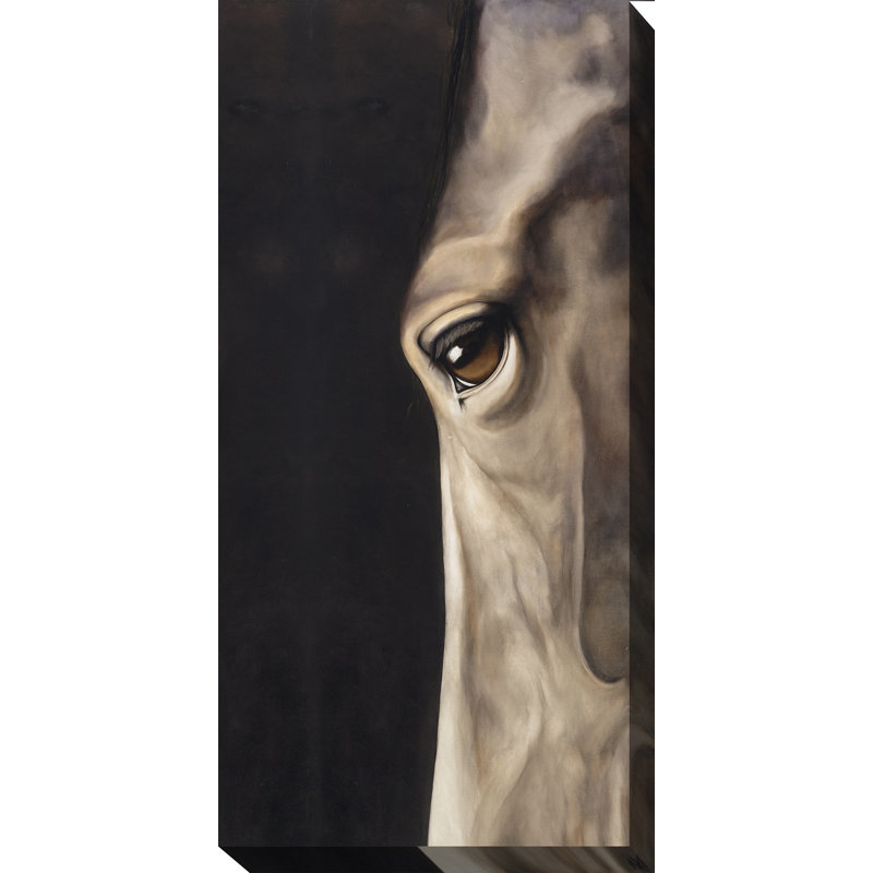 Union Rustic Long Dark Eye Oil Painting Print On Wrapped Canvas