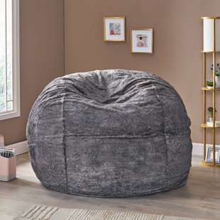 extra large faux fur bean bag chair