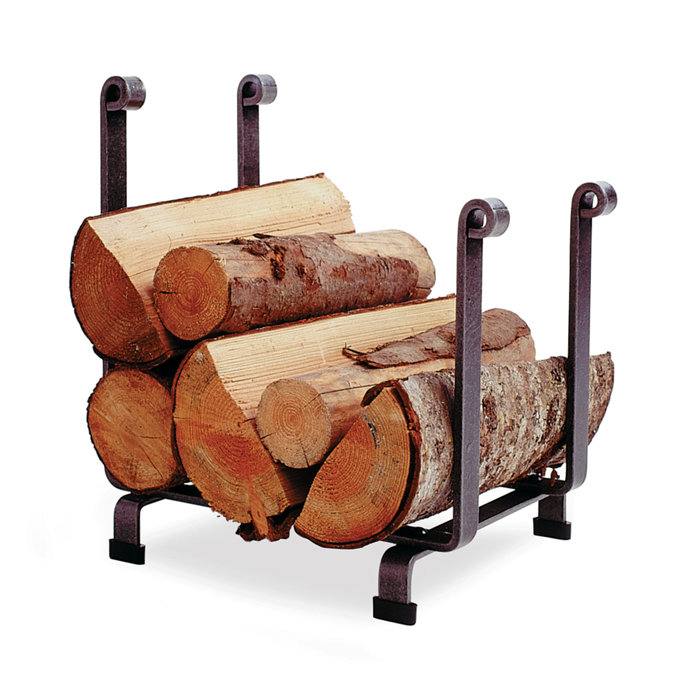 Enclume Arch Log Rack Hammered Steel Patio Lawn Garden Outdoor