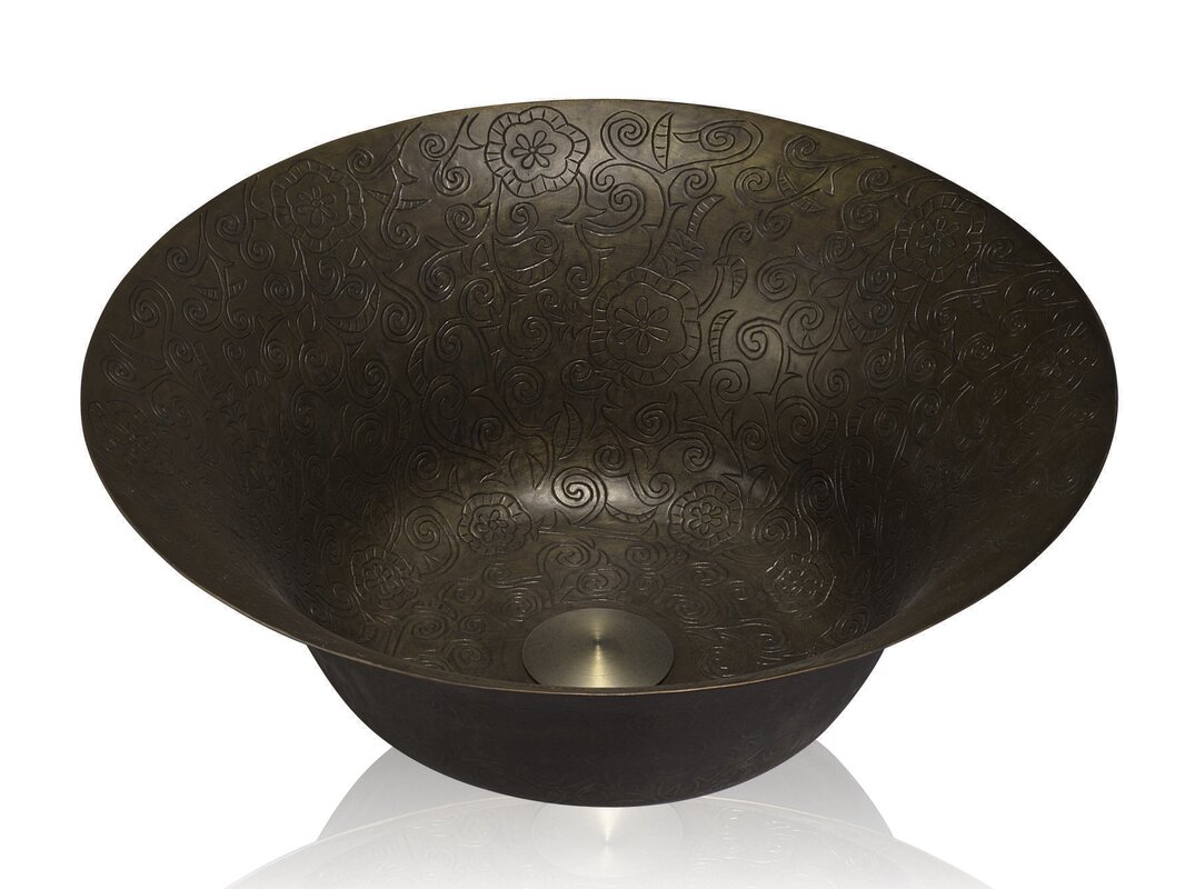 copper circular vessel bathroom sink