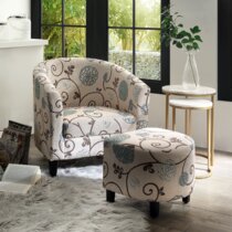 paisley barrel chair