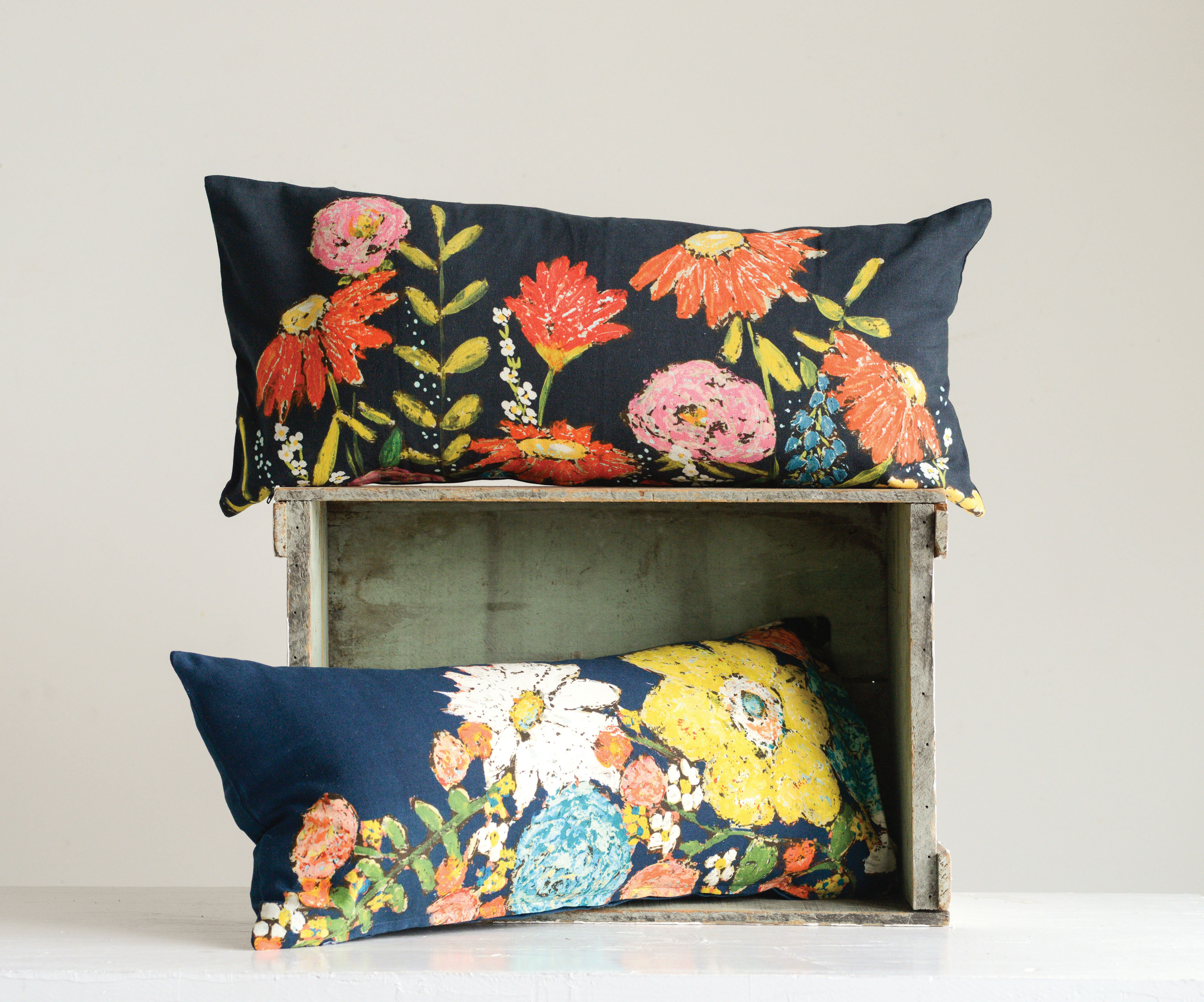 August Grove Jarus 2 Piece Floral Cotton Lumbar Pillow Reviews