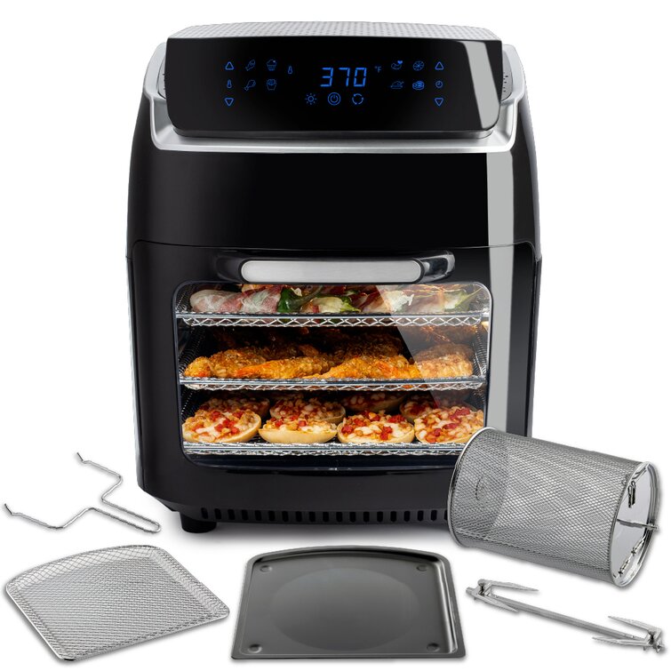 Modernhome 9 4 Liter Air Fryer Oven With Rotating Rotisserie Reviews Wayfair