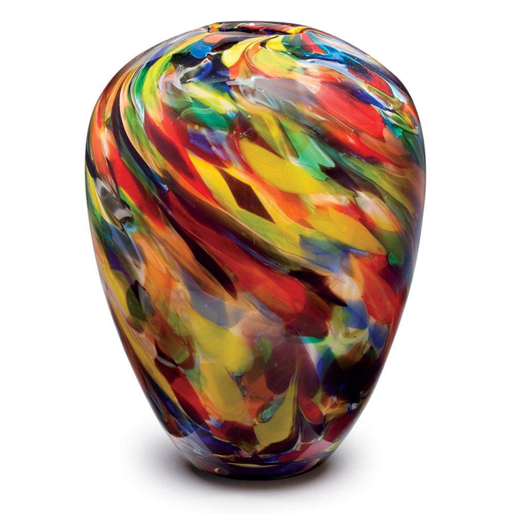 Dynasty Gallery Multicolor 11 Indoor Outdoor Glass Table Vase Perigold
