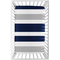 striped crib sheet