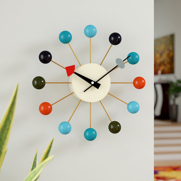 Glass Wall Clock Modern Design Landscape MODERN VISIONS GEOMETRIC WALL CLOCK