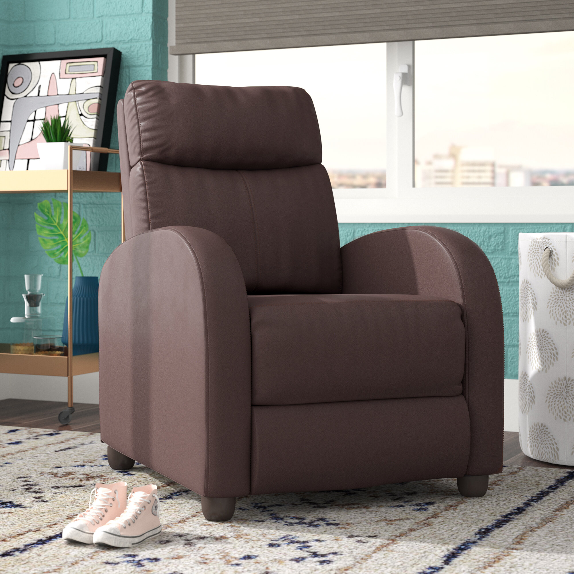 comfortable faux leather chair