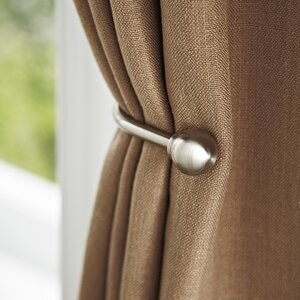 Brushed Nickel Drapery Curtain Holdback