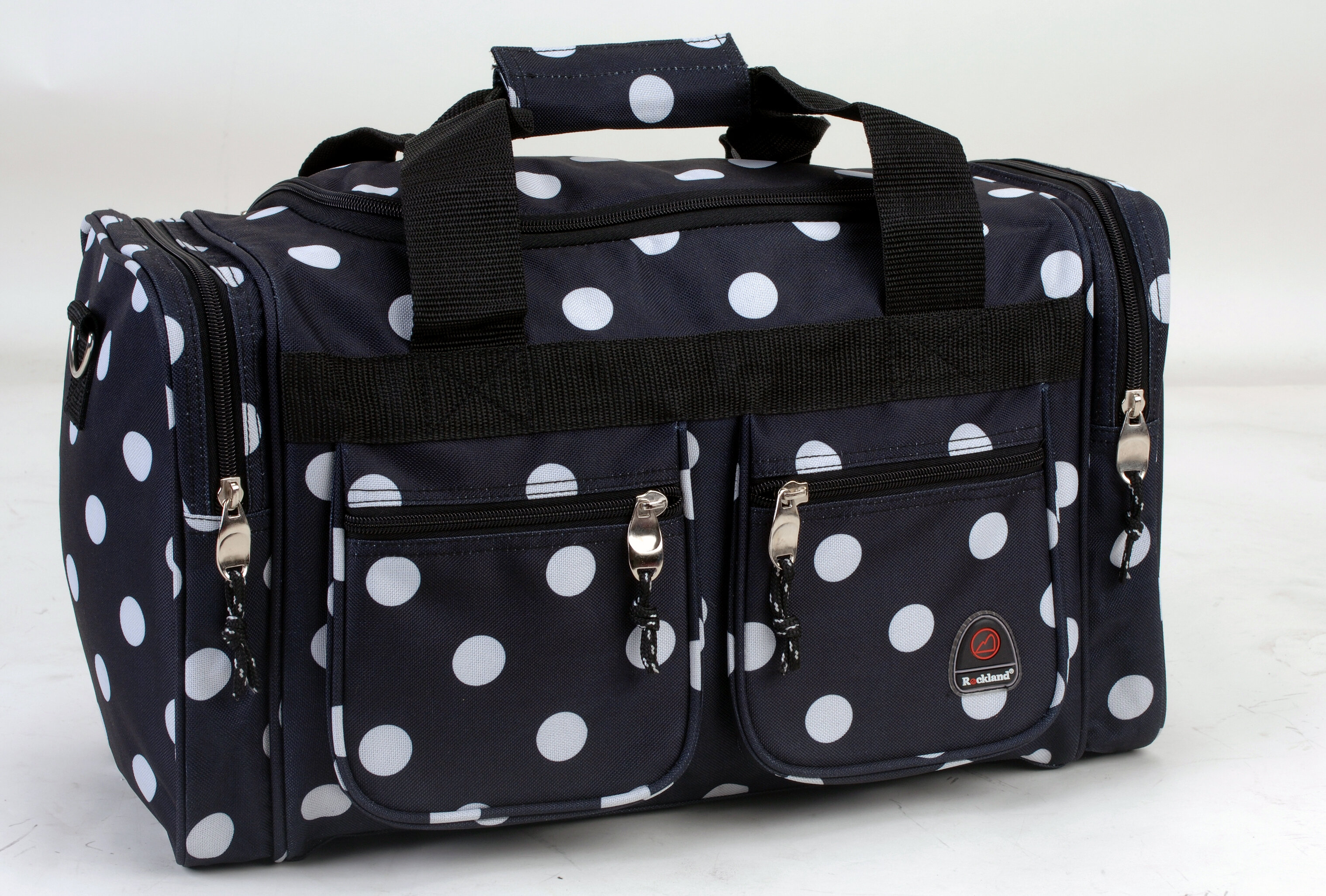 rockland polka dot luggage