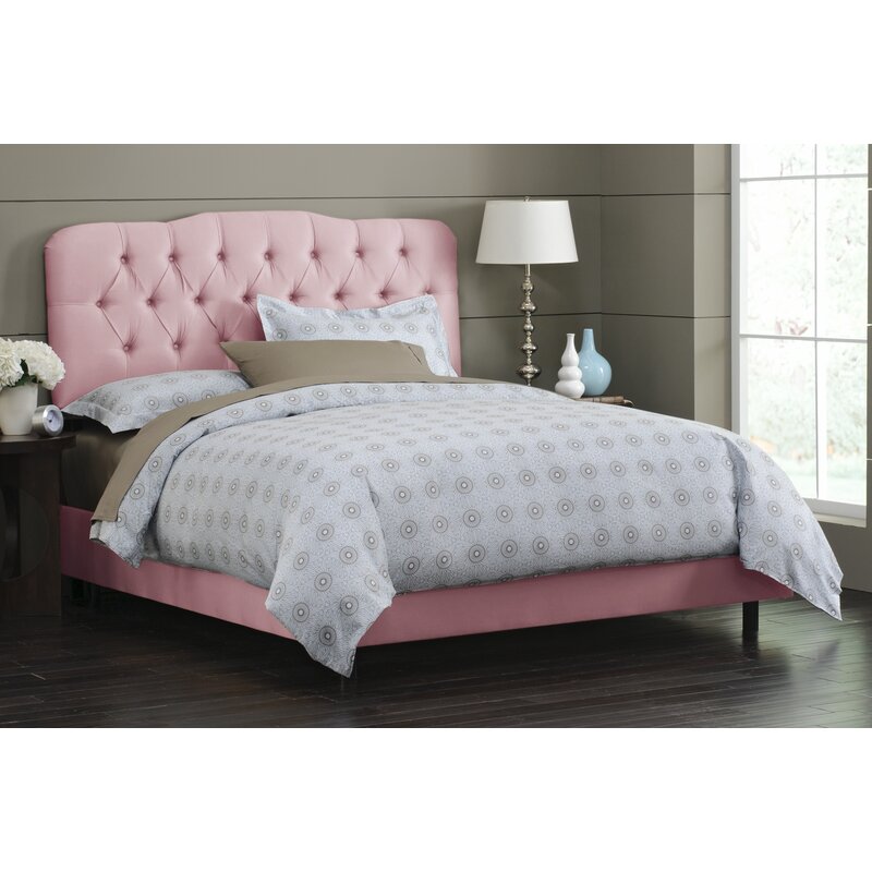 House of Hampton Newport Pagnell Upholstered Panel Bed
