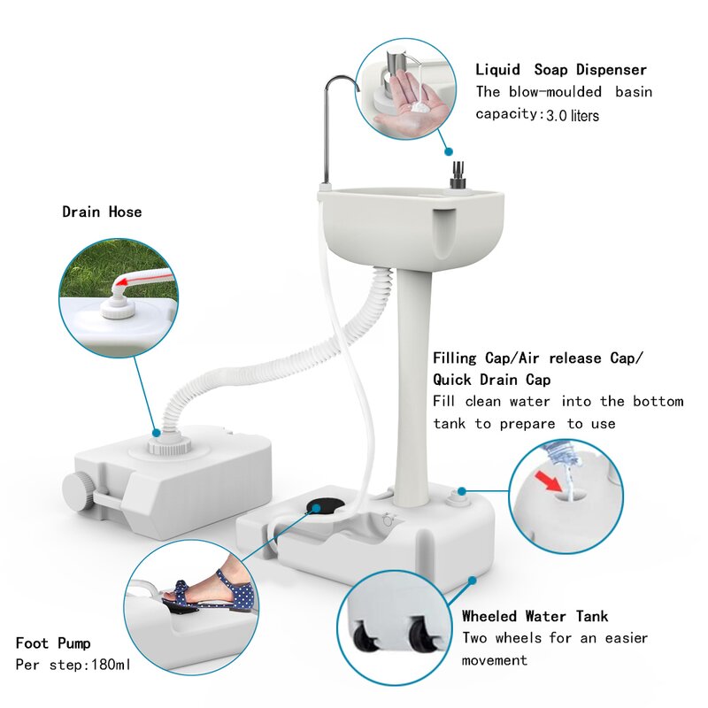 Jushua Portable Utility Sink