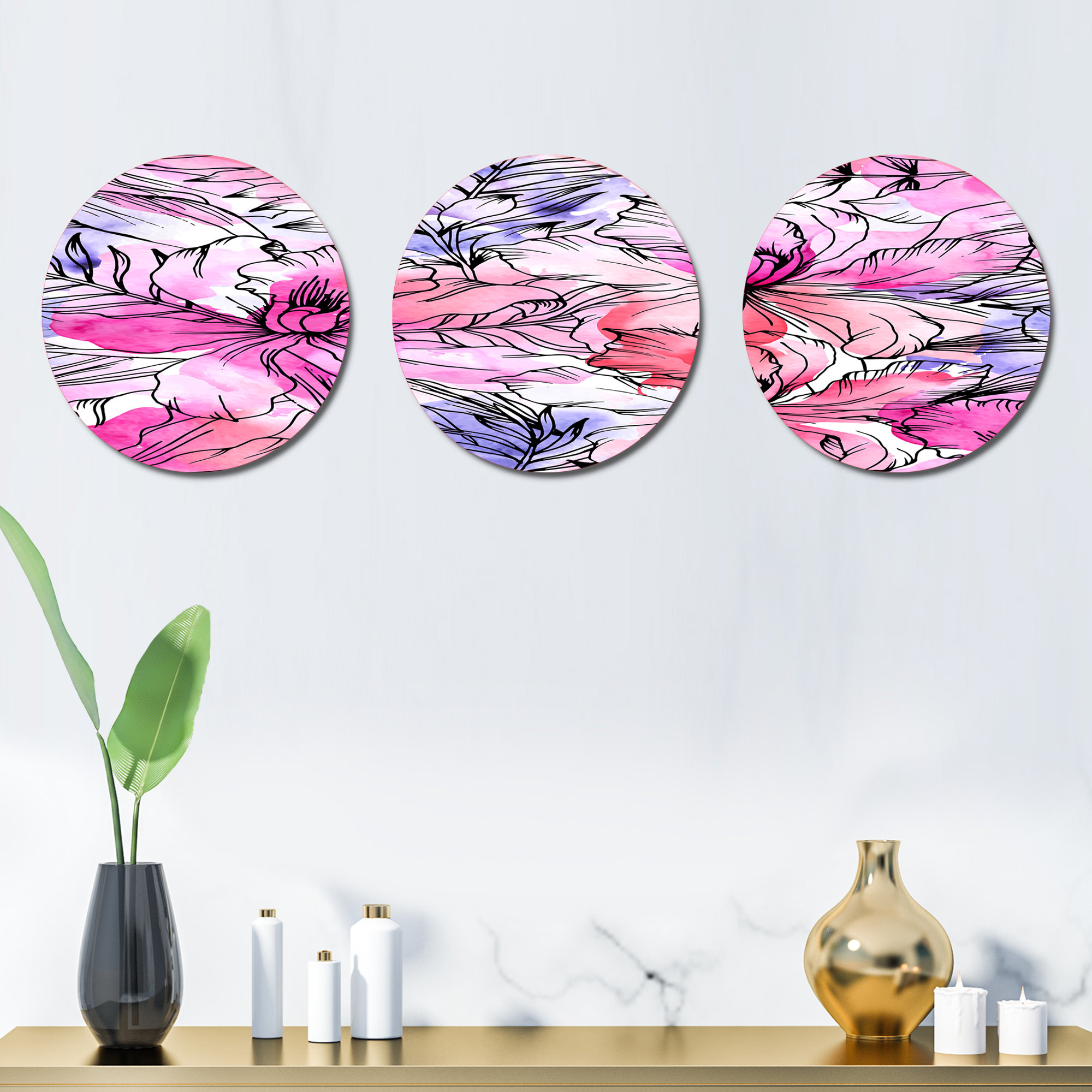 East Urban Home 3 Piece Modern Wall Decor Set Wayfair