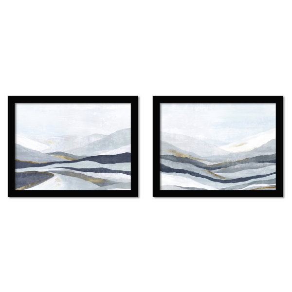 Far Away Land By Pi Creative Art 2 Piece Picture Frame Graphic Art Set Joss Main