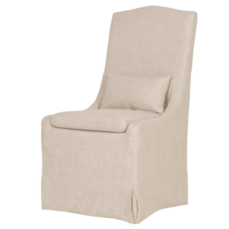 Arbois French Linen Side Chair #linenslipcover #slipcoveredchair #slipcovered