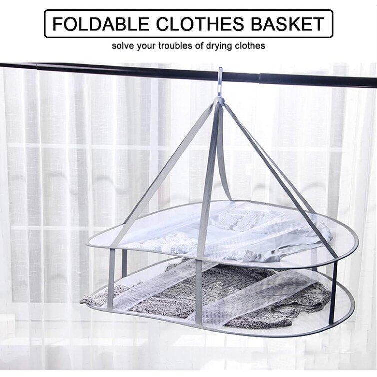 1pcs Mesh Clothes Drying Rack Sweater Folding Laundry T-shirt Drying Rack Basket 