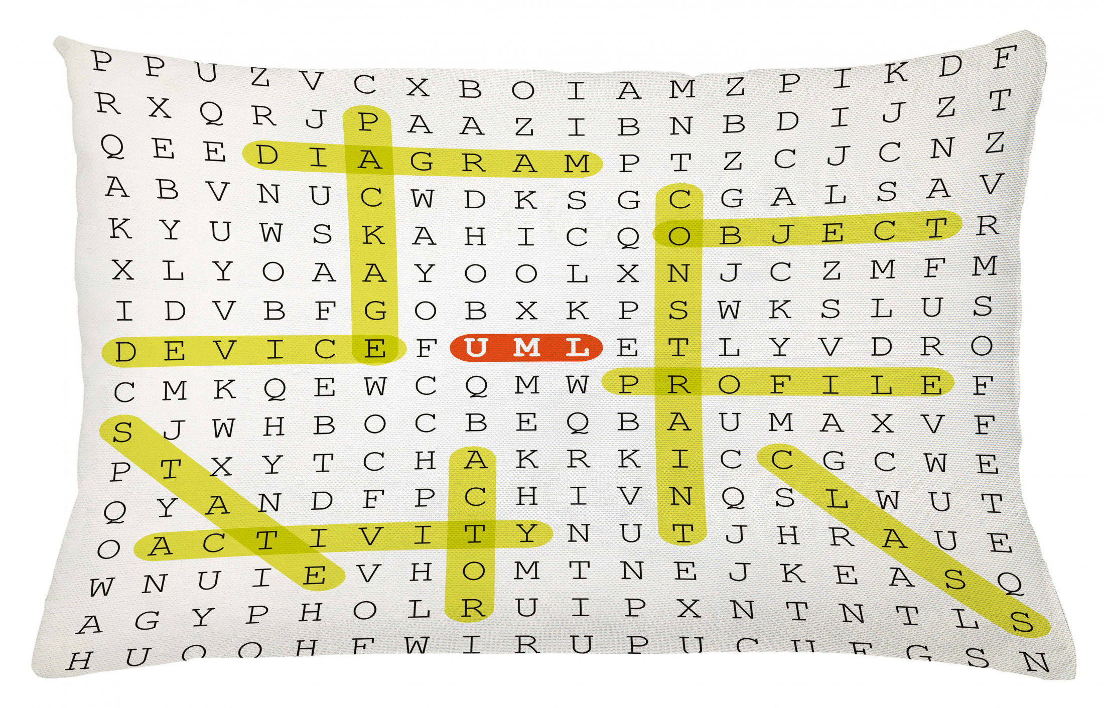 East Urban Home Word Search Puzzle Indoor Outdoor Lumbar Pillow Cover Wayfair