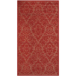 Catori Red Solid Outdoor Area Rug
