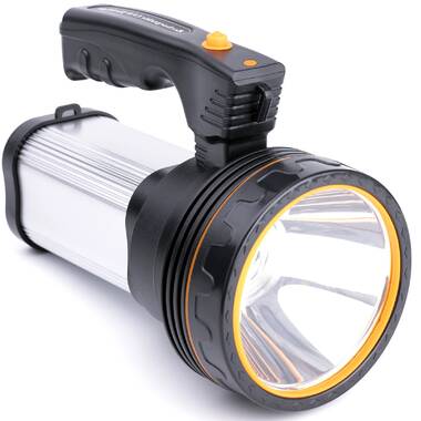 Super Bright LED Torch PFSN TCP50 Powerful Flashlight with 6000 Lumen P50 LED Rechargeable Tactical Torch Handheld Searchlight Best for Hiking Hunting Camping Outdoor Sport PFSNTECH