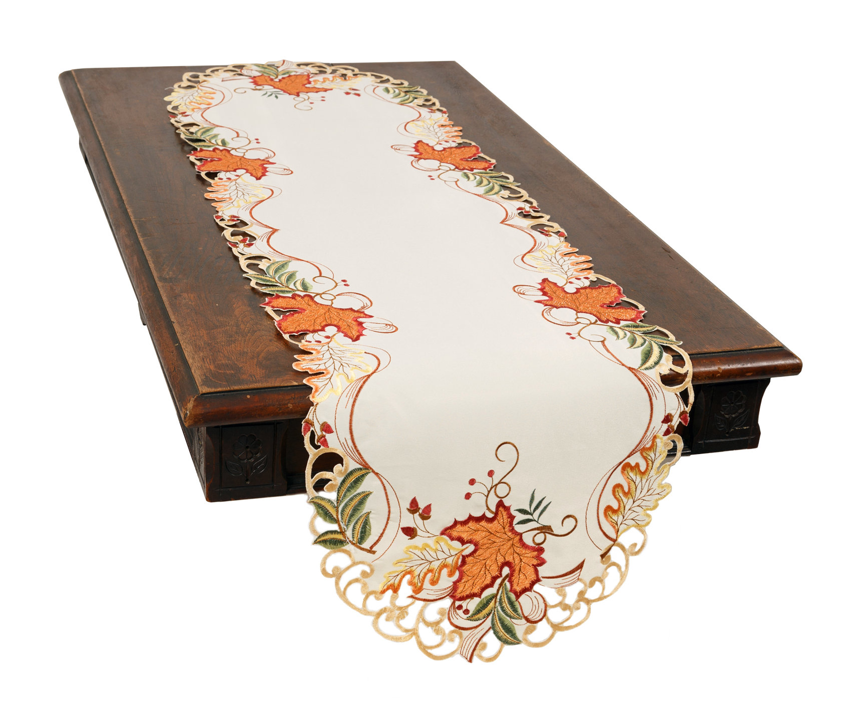 August Grove Schumacher Falling Leaves Table Runner Wayfair