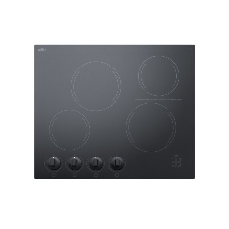 Summit Appliance Radiant 24 Electric Cooktop With 4 Burners Wayfair