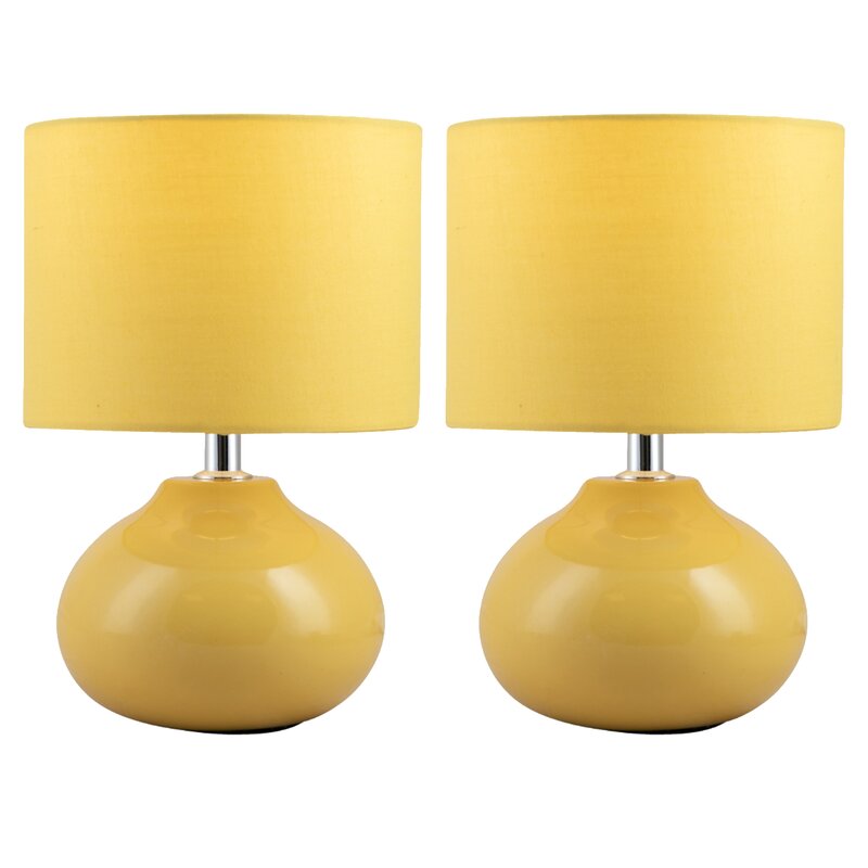 mustard coloured lamps