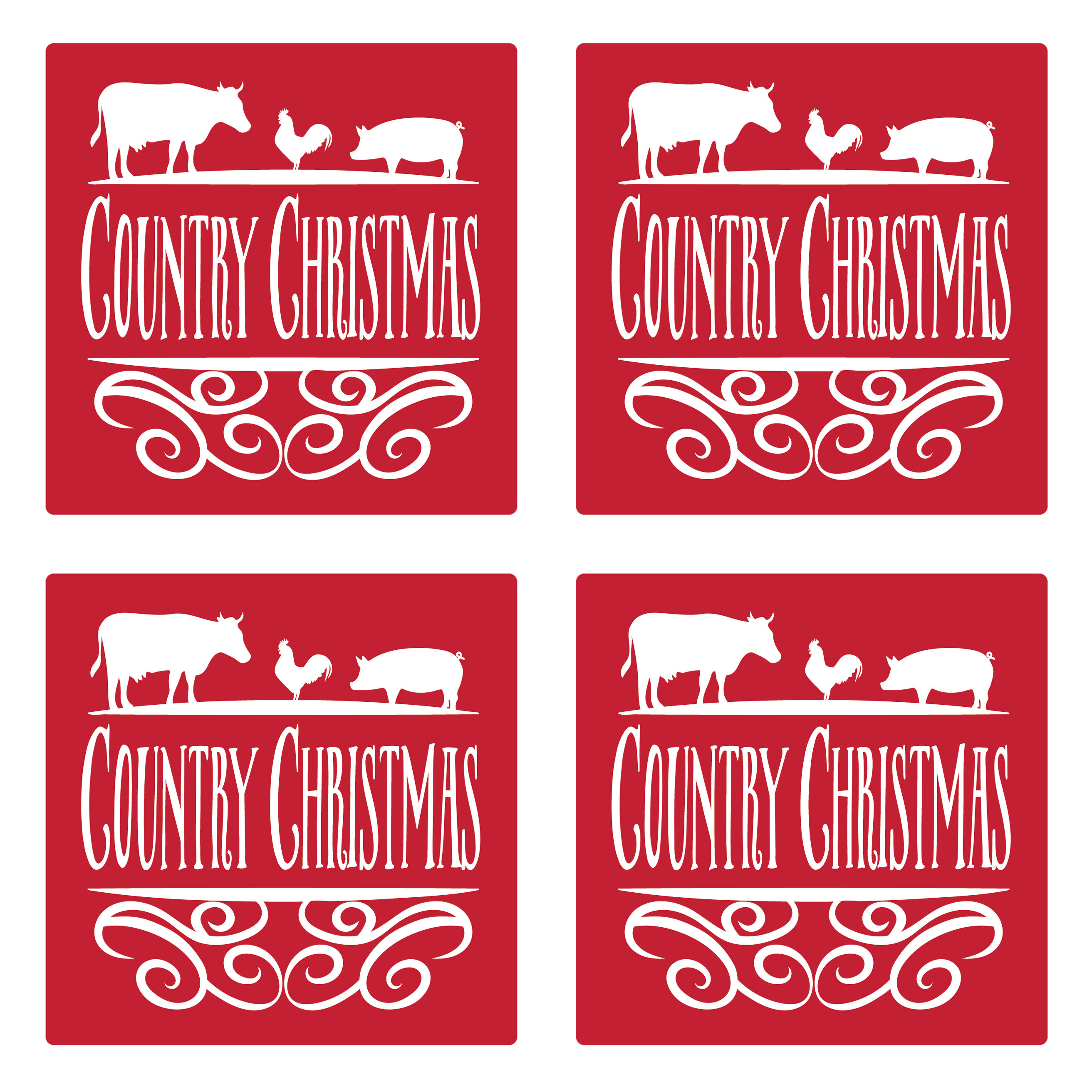 country drink coasters