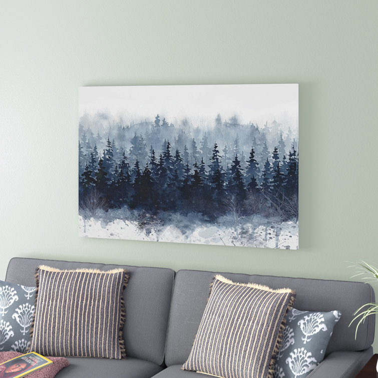 Andover Mills™ Indigo Forest - Print on Canvas & Reviews | Wayfair